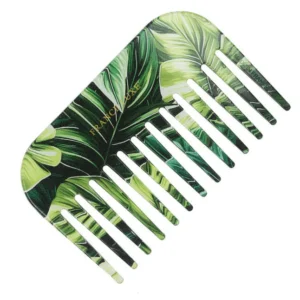 Botanical Small Comb - Green Floral
